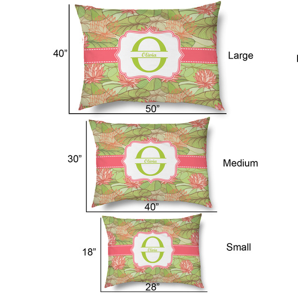 Lily Pads Outdoor Dog Beds - SIZE CHART