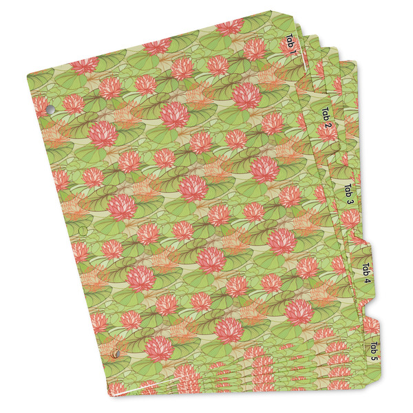 Custom Lily Pads Binder Tab Divider Set (Personalized)