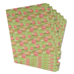 Lily Pads Binder Tab Divider - Set of 6 (Personalized)