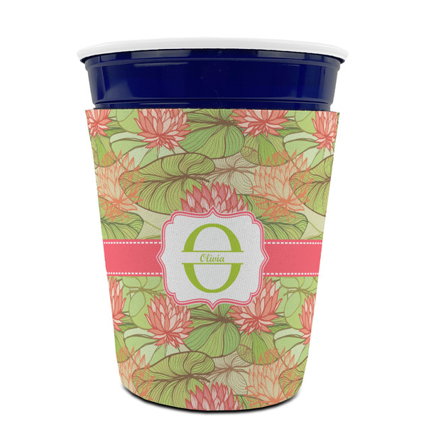 Lily Pads Party Cup Sleeves - without bottom - FRONT (on cup)