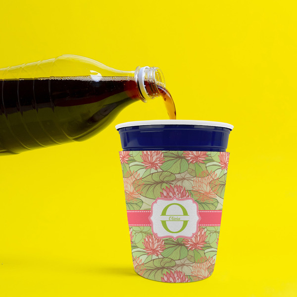 Lily Pads Party Cup Sleeves - without bottom - Lifestyle