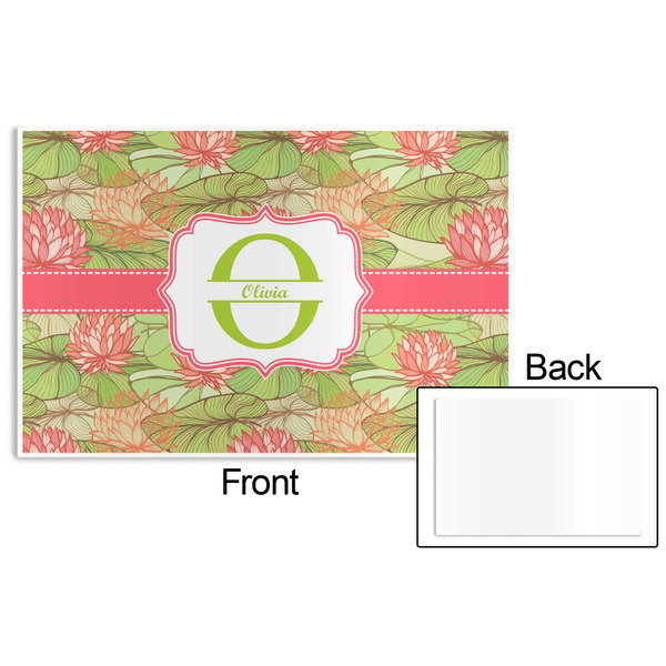 Lily Pads Disposable Paper Placemat - Front & Back