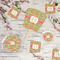 Lily Pads Party Supplies Combination Image - All items - Plates, Coasters, Fans