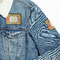 Lily Pads Patches Lifestyle Jean Jacket Detail
