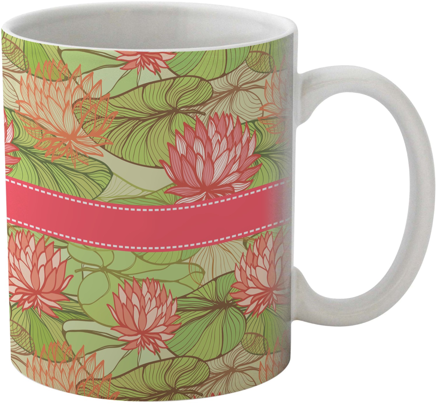 Lily Pads Coffee Mug (Personalized) YouCustomizeIt