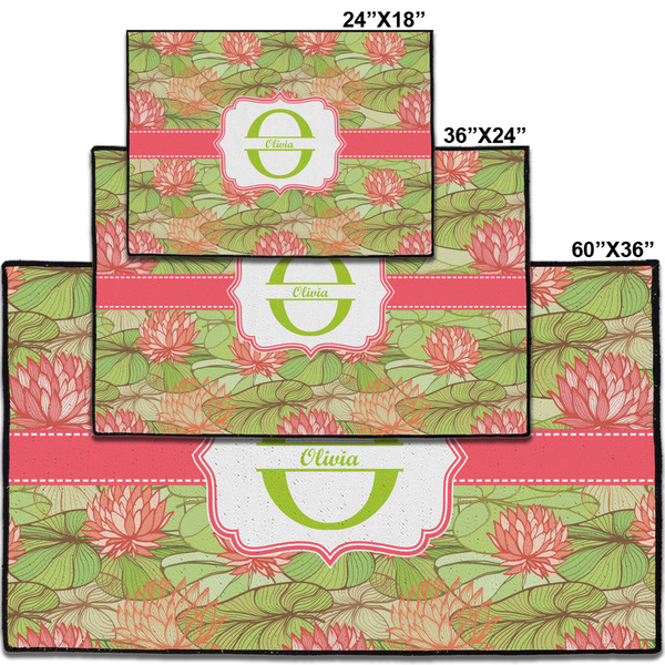 Lily Pads Personalized Door Mat - Group Parent IMF
