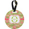 Lily Pads Personalized Round Luggage Tag