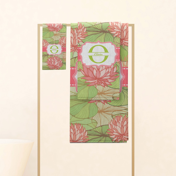 Lily Pads Personalized Towel Set