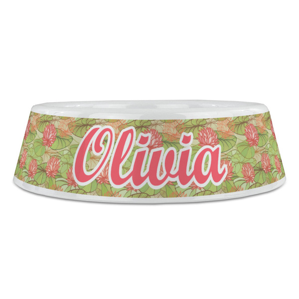 Lily Pads Plastic Pet Bowls - Large - FRONT