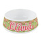 Lily Pads Plastic Dog Bowl - Small (Personalized)