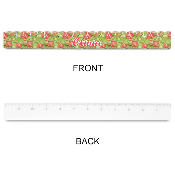 Lily Pads Plastic Ruler - 12" - APPROVAL
