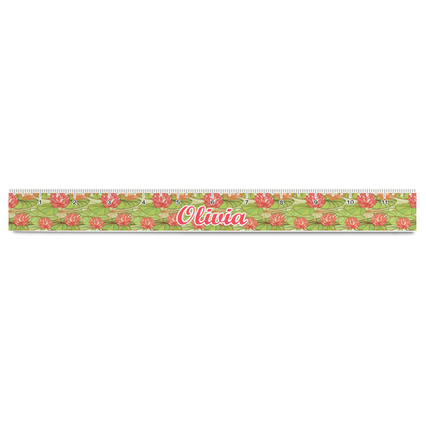 Lily Pads Plastic Ruler - 12" - FRONT