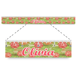 Lily Pads Plastic Ruler - 12" (Personalized)