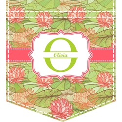 Lily Pads Iron On Faux Pocket (Personalized)