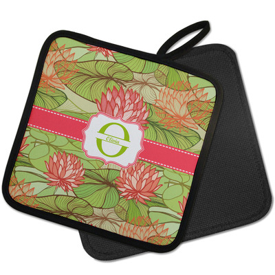 Lily Pads Pot Holder w/ Name and Initial