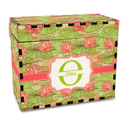 Lily Pads Wood Recipe Box - Full Color Print (Personalized)