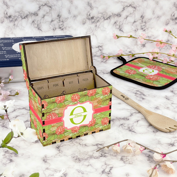 Lily Pads Recipe Box - Full Color - In Context