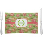 Lily Pads Glass Rectangular Lunch / Dinner Plate (Personalized)