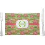 Lily Pads Rectangular Glass Lunch / Dinner Plate - Single or Set (Personalized)