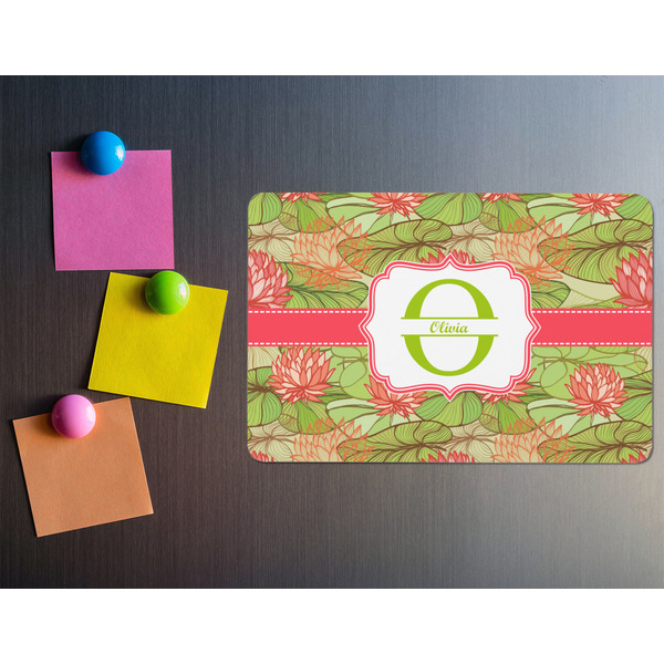 Lily Pads Rectangular Fridge Magnet - LIFESTYLE