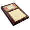 Lily Pads Red Mahogany Sticky Note Holder - Angle
