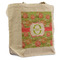 Lily Pads Reusable Cotton Grocery Bag - Front View