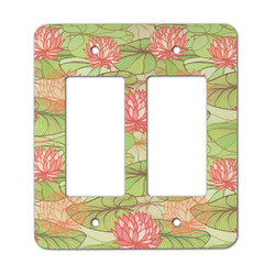 Lily Pads Rocker Style Light Switch Cover - Two Switch