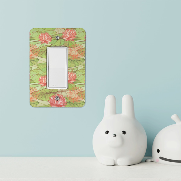 Lily Pads Rocker Light Switch Covers - Single - IN CONTEXT