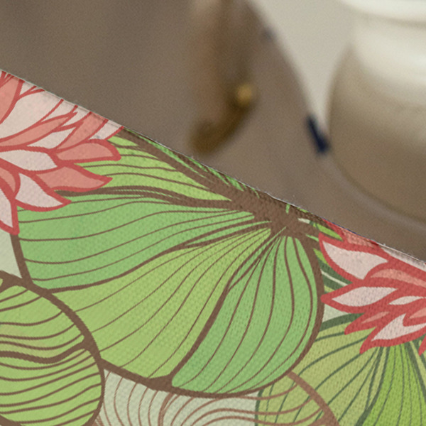 Lily Pads Large Rope Tote - Close Up View