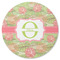 Lily Pads Round Coaster Rubber Back - Single