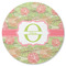 Lily Pads Round Rubber Backed Coaster (Personalized)