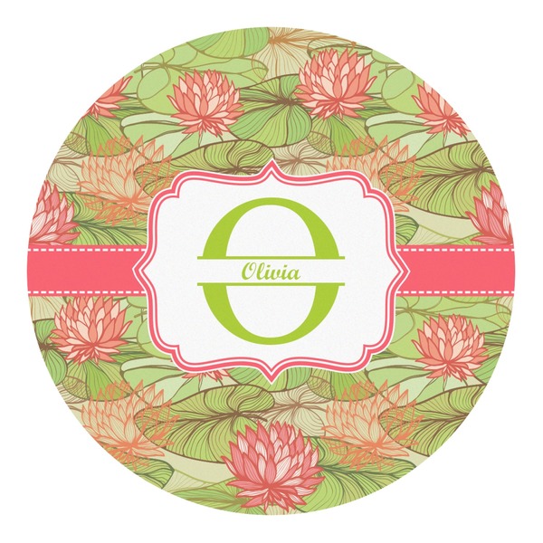 Custom Lily Pads Round Decal - Large (Personalized)