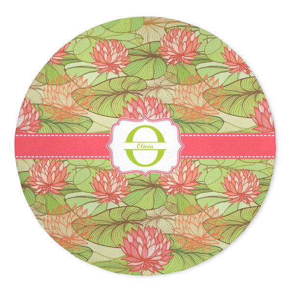 Custom Lily Pads 5' Round Indoor Area Rug (Personalized)