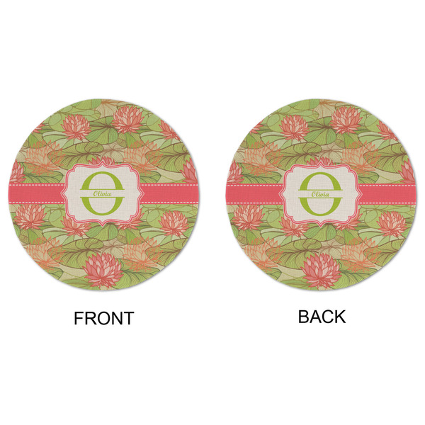 Lily Pads Round Linen Placemats - APPROVAL (double sided)