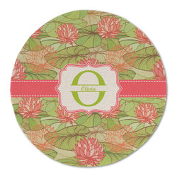 Lily Pads Round Linen Placemat (Personalized)