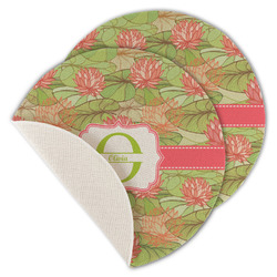 Lily Pads Round Linen Placemat - Single Sided - Set of 4 (Personalized)