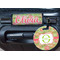Lily Pads Round Luggage Tag & Handle Wrap - In Context