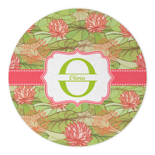 Lily Pads Round Paper Coaster - Approval