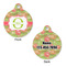 Lily Pads Round Pet Tag - Front & Back