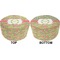 Lily Pads Round Pouf Ottoman (Top and Bottom)