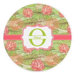 Lily Pads Round Stone Trivet (Personalized)