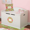 Lily Pads Round Wall Decal on Toy Chest
