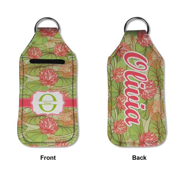 Lily Pads Sanitizer Holder Keychain - Large APPROVAL (Flat)