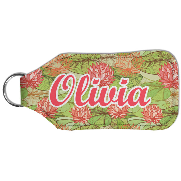 Lily Pads Sanitizer Holder Keychain - Large (Back)