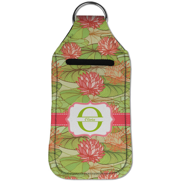 Lily Pads Sanitizer Holder Keychain - Large (Front)