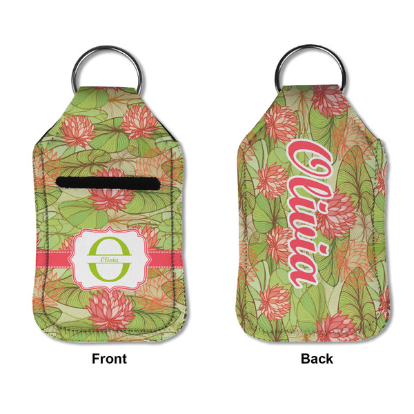 Lily Pads Sanitizer Holder Keychain - Small APPROVAL (Flat)