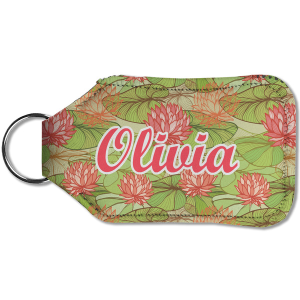Lily Pads Sanitizer Holder Keychain - Small (Back)