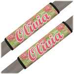 Lily Pads Seat Belt Covers (Set of 2) (Personalized)