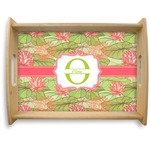 Lily Pads Natural Wooden Tray - Large (Personalized)