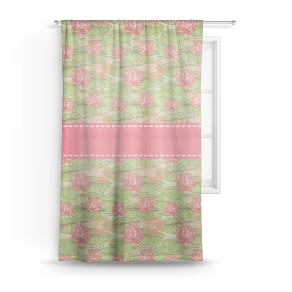 Custom Lily Pads Sheer Curtain